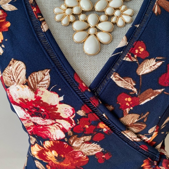 Altar’d State Mila Multi Navy Floral Dress - Picture 8 of 10